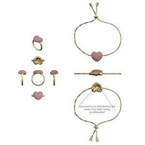 Red Pave Heart Valentine's Collection