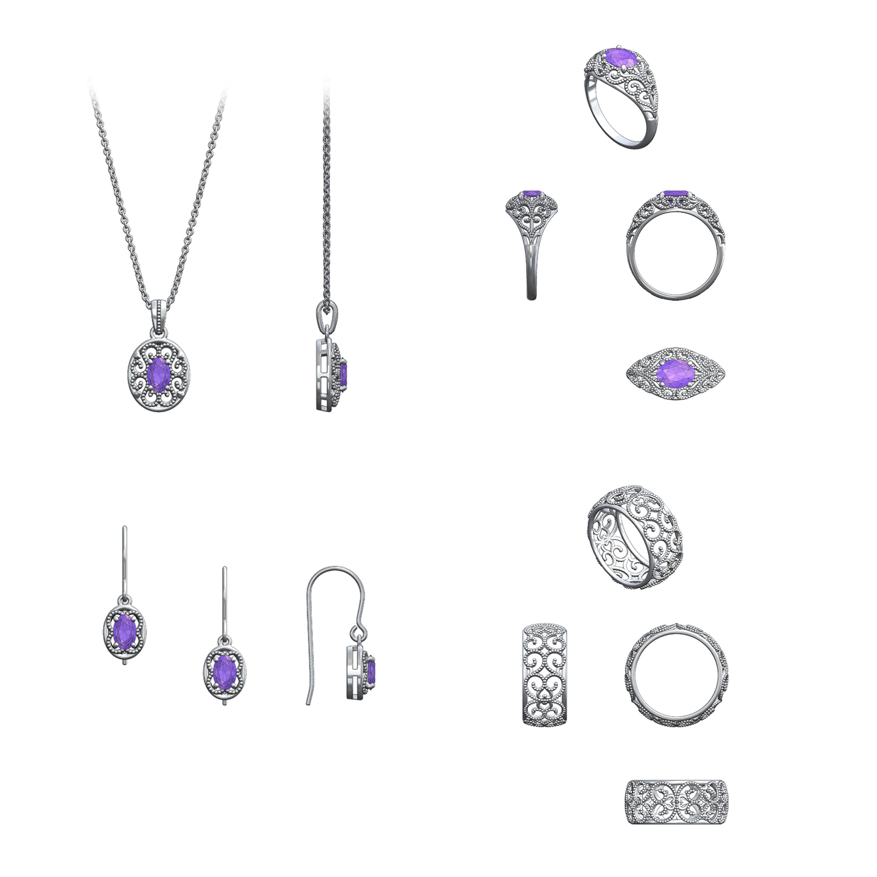 Rose de France Sterling Silver Collection