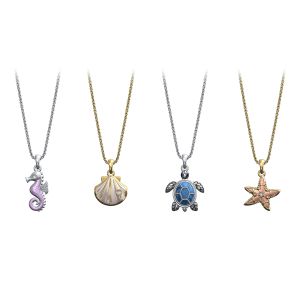 Sealife Enamel Charm Necklaces