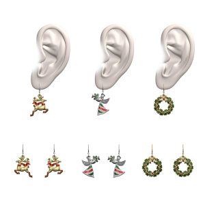 Charismas Motifs Enamel Earrings