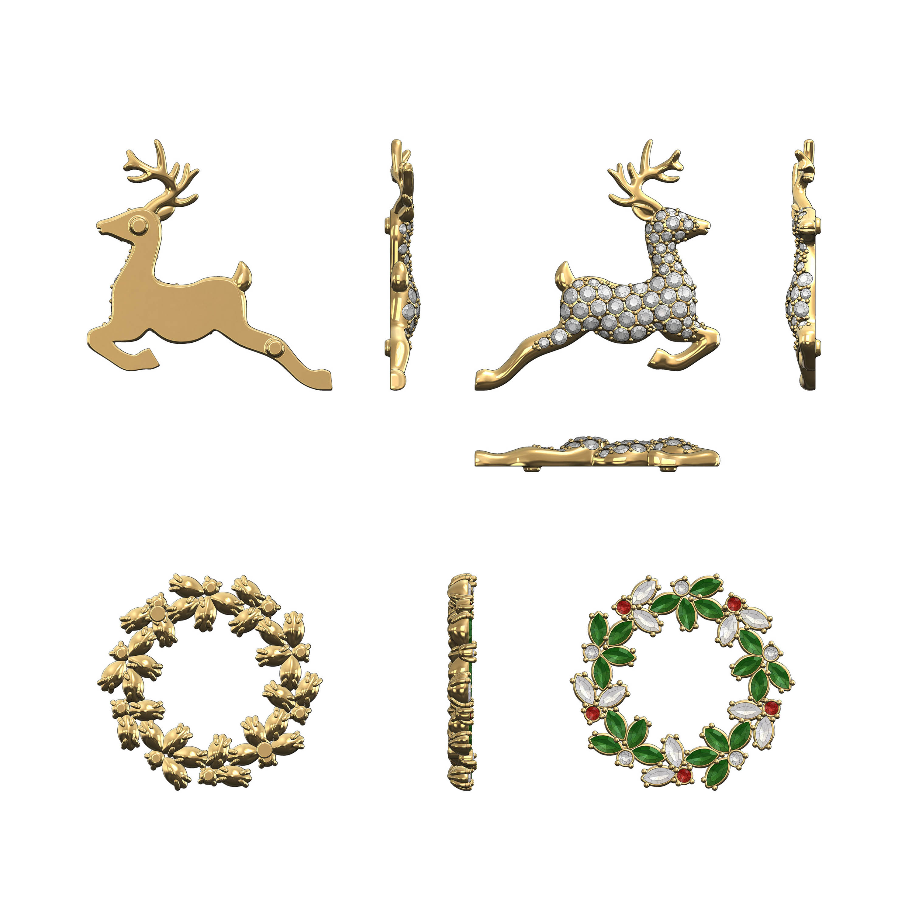 Christmas Novelties Brooches