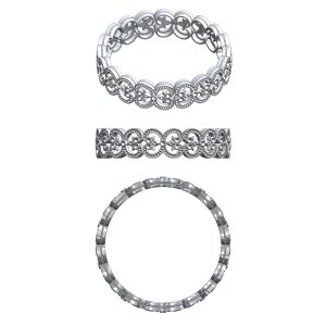 Ornate Station Stretch Bracelet