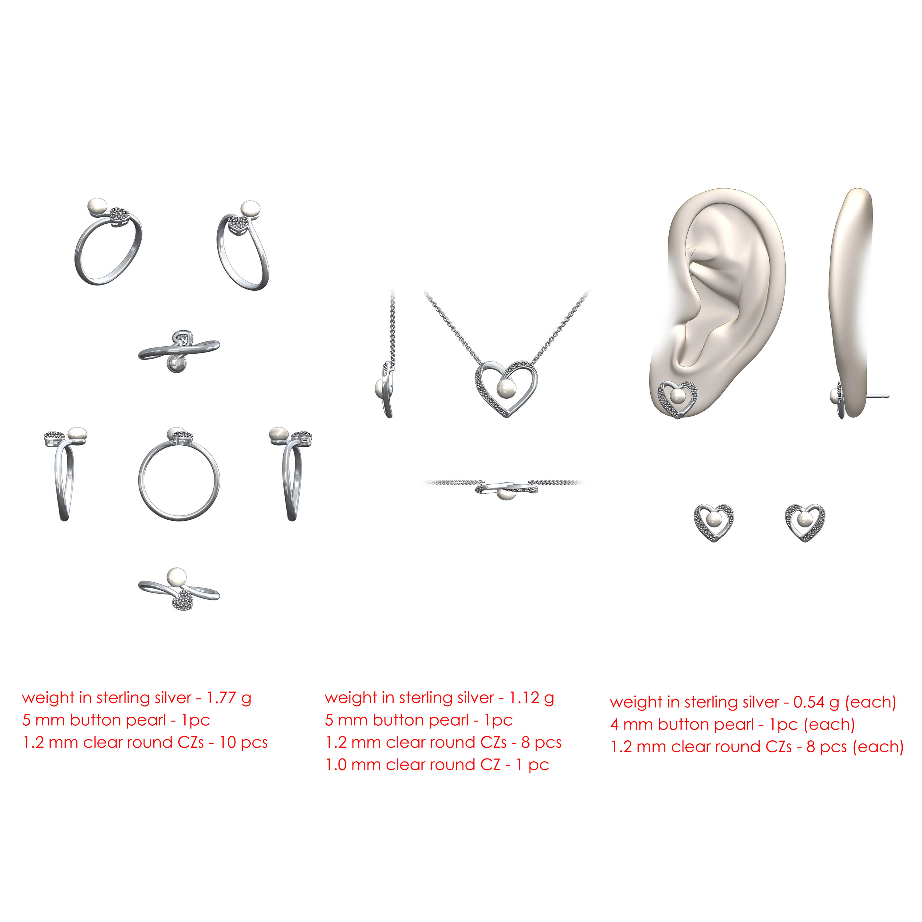 Sterling Silver Pearl Group