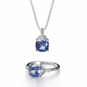 Sterling Silver Spinel Set